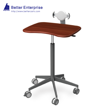 Height Adjustable Mobile Laptop Desk with Tablet Holder