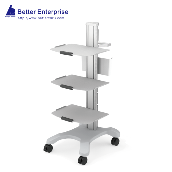 MRI Compatible Multifunction Single Column Equipment Cart