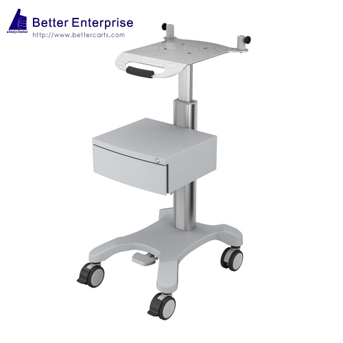 Height Adjustable ECG Cart Premium with Drawer