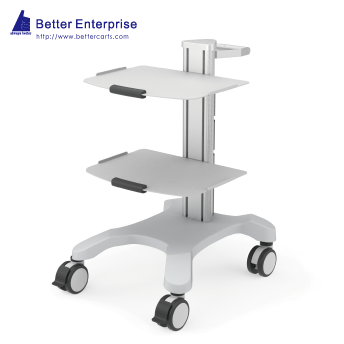 Mobile Equipment Cart Mini with 2 Shelves