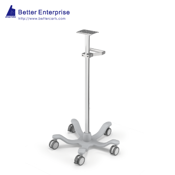 Fixed Height Medical Roll Stand with Grip Handle (24” Base)