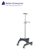 Fixed Height Medical Roll Stand with Grip Handle (22” Plastic Base)