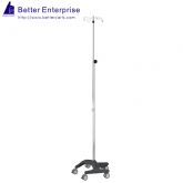 3-Section Telescoping IV Stand (Plastic Base)