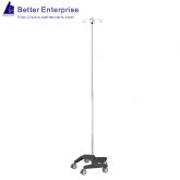 Telescoping IV Stand (Locking Collar / Plastic Base)