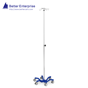 Heavy Duty Telescoping IV Stand (24.5” Cast Iron Base)