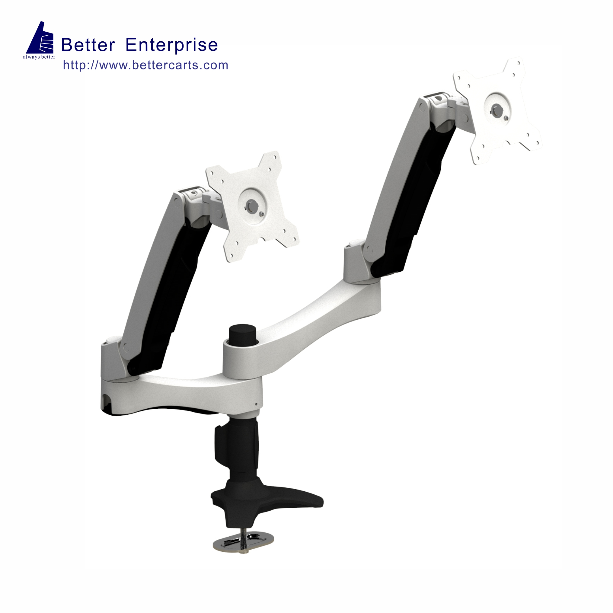 Desk Mount Monitor Dual Arm (Grommet Mount)