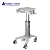 Height Adjustable Ultrasound Cart with 5 Probe Holders