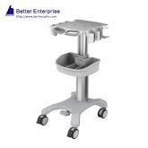 Height Adjustable Ultrasound Cart with 5 Probe Holders