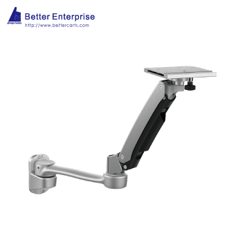 Wall Mount Height Adjustable Articulating Arm with Fixed Angle Instrument Holder
